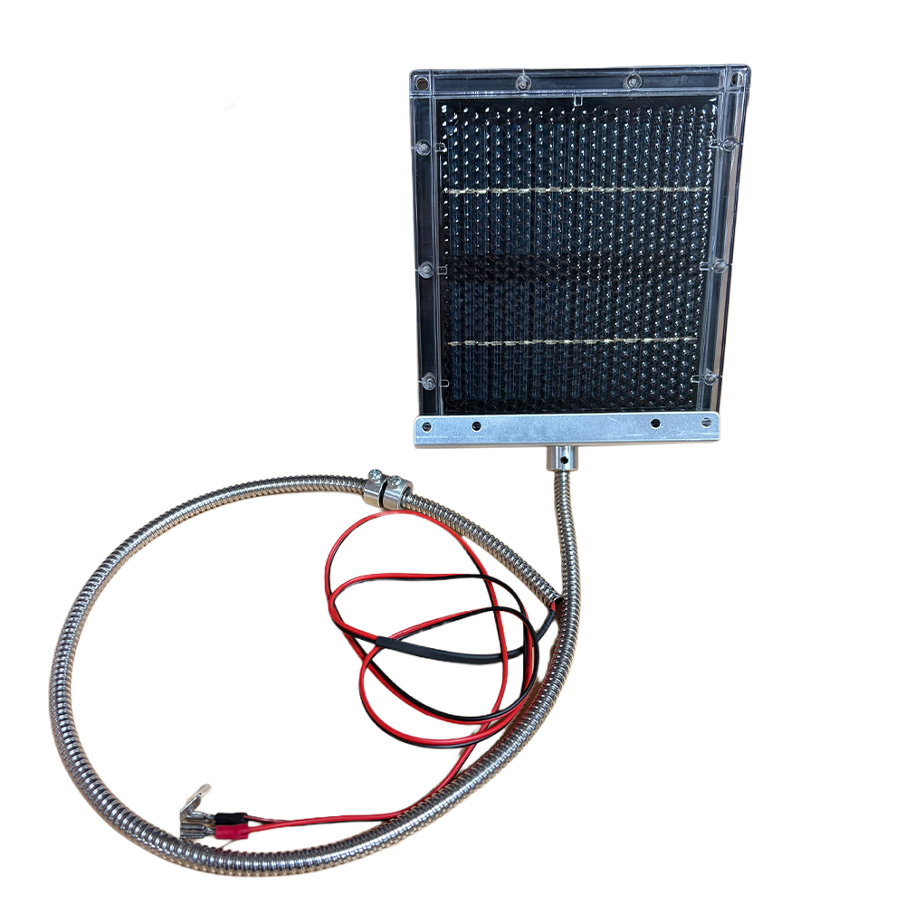 Elusive Wildlife 12 Volt Solar Panel for Wildlife Feeders – High Efficiency Solar Charger with Reinforced Cable & Mounting Bracket – Durable Weatherproof Design for Deer & Hog Feeders – Elusive Wildlife Technologies