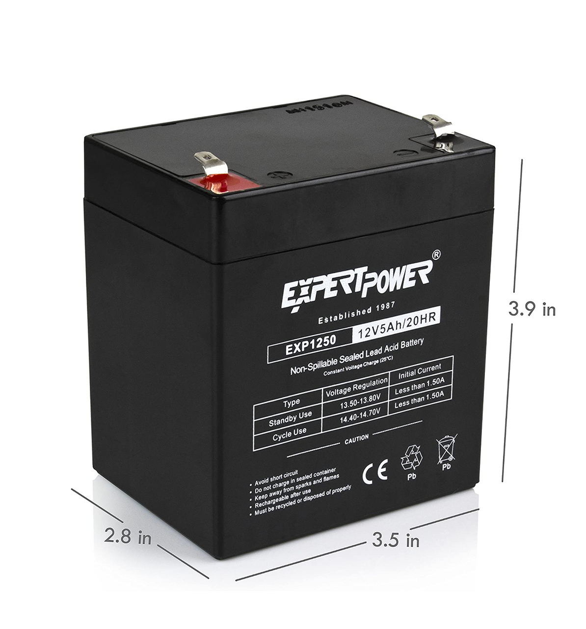 12 Volt, 5 amp Rechargeable Battery