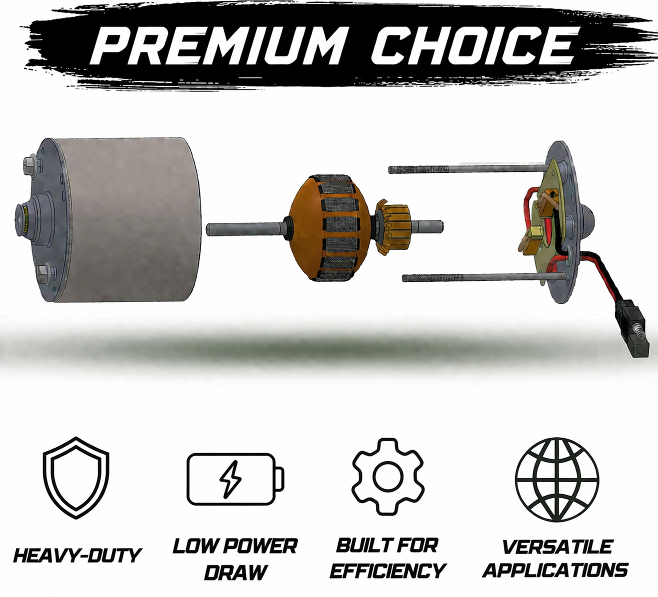 High Output Feeder Motor -1/4 Inch Shaft