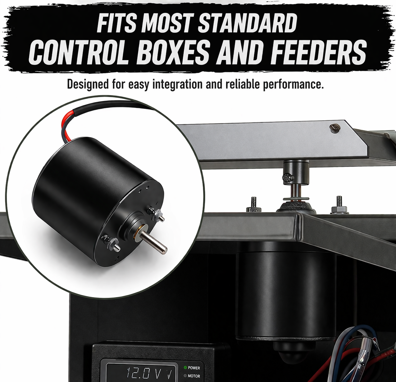 High Output Feeder Motor -1/4 Inch Shaft