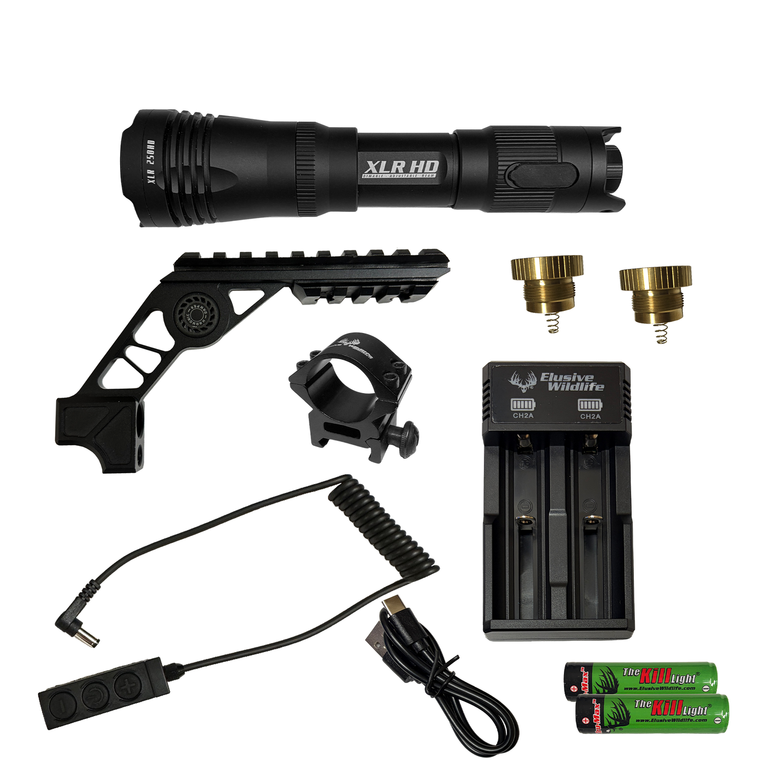 Kill Light® XLR 250HD PRO Bow Hunting Light Package | LED Archery Light Kit for Night Hunting Hogs, Predators & Varmints