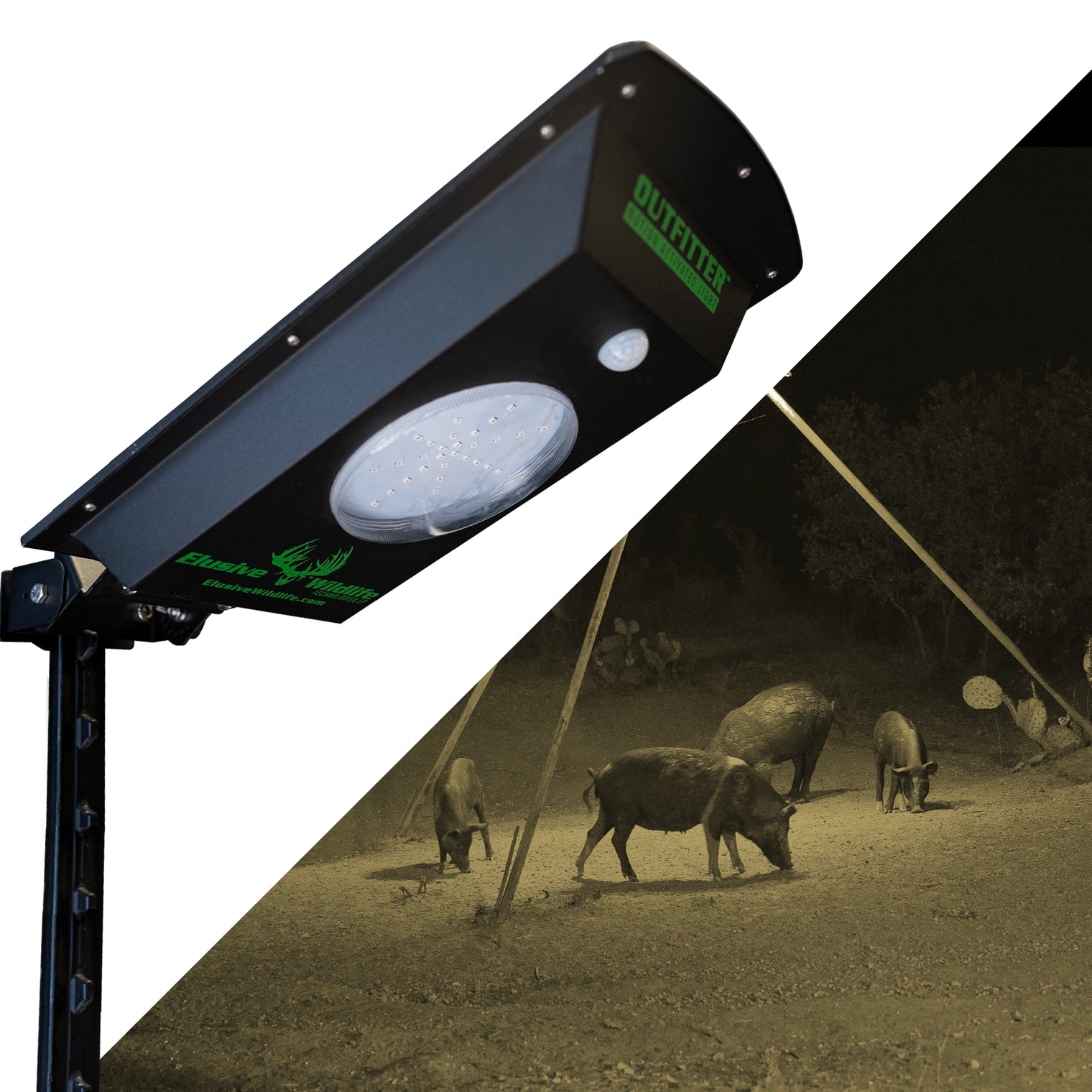 Kill Light Outfitter Solar Powered Motion Activated Night Hunting Light
