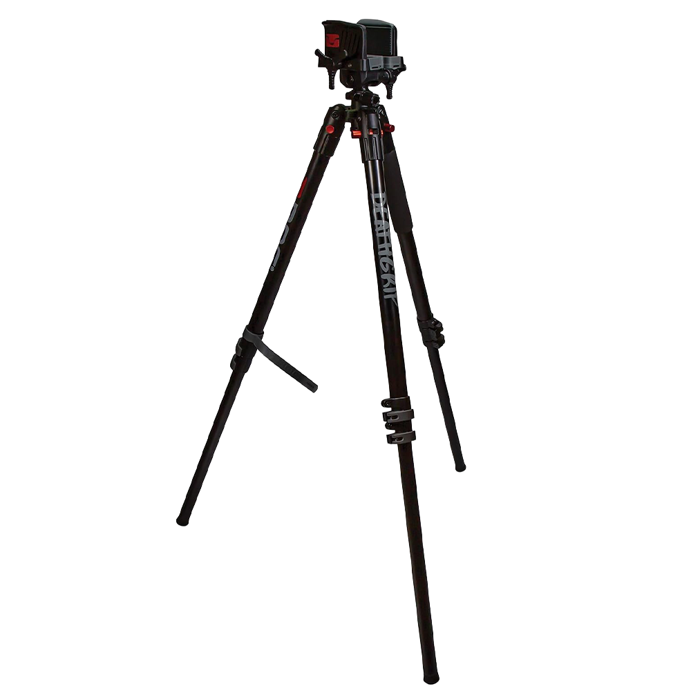 BOG DeathGrip Tripod, Lightweight, Stable Design, Bubble Level, Adjustable Legs, Shooting Rest, and Hands-Free Operation for Hunting, Shooting, and Outdoors