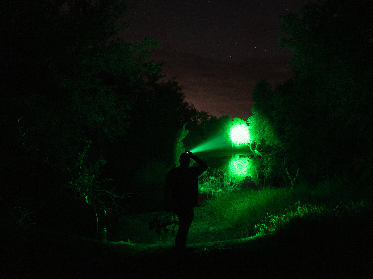 Elusive Wildlife 3 Color Pro Headlamp Kit with Adjustable Beam for Hunting, Hiking and Camping-Dimmable, Zoomable led headlamp with Over 200 Yards Distance High Power headlamps for Hunters