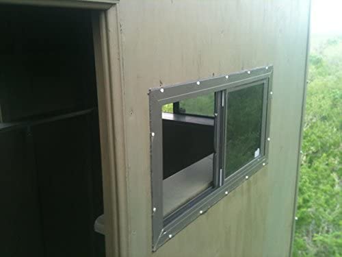 DeerView Blind Window Horizontal Slider Glass Windows for Hunting Blinds and Shooting Houses