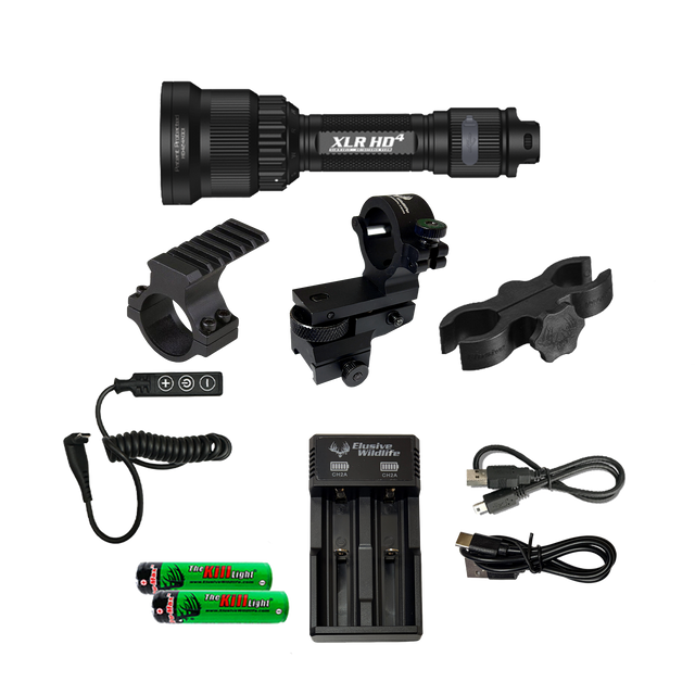 Kill Light HD4 PREDATOR PACK - 4 Color Night Hunting Light Kit for Coyotes and Hog Hunting