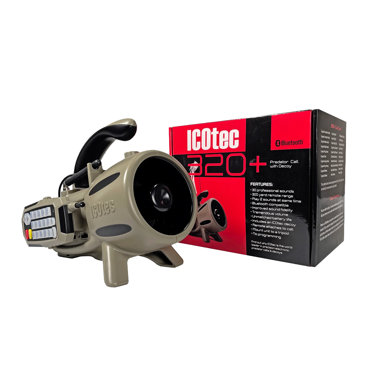 ICOtec 320+ Predator Call with Bluetooth (30 Fixed Calls)