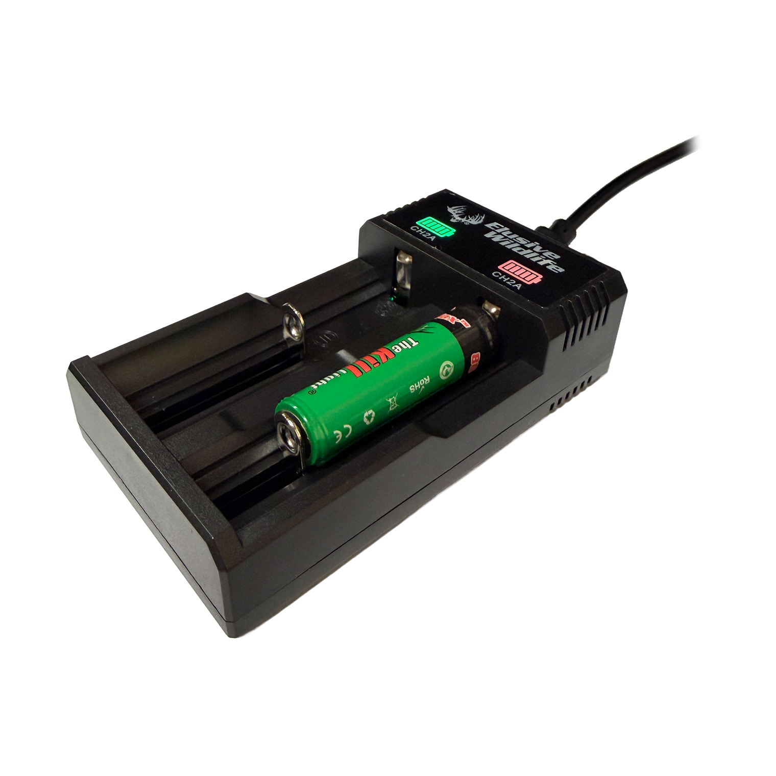 Kill Light Universal Battery Charger Kit with 2600mah Batteries (2 Pack)