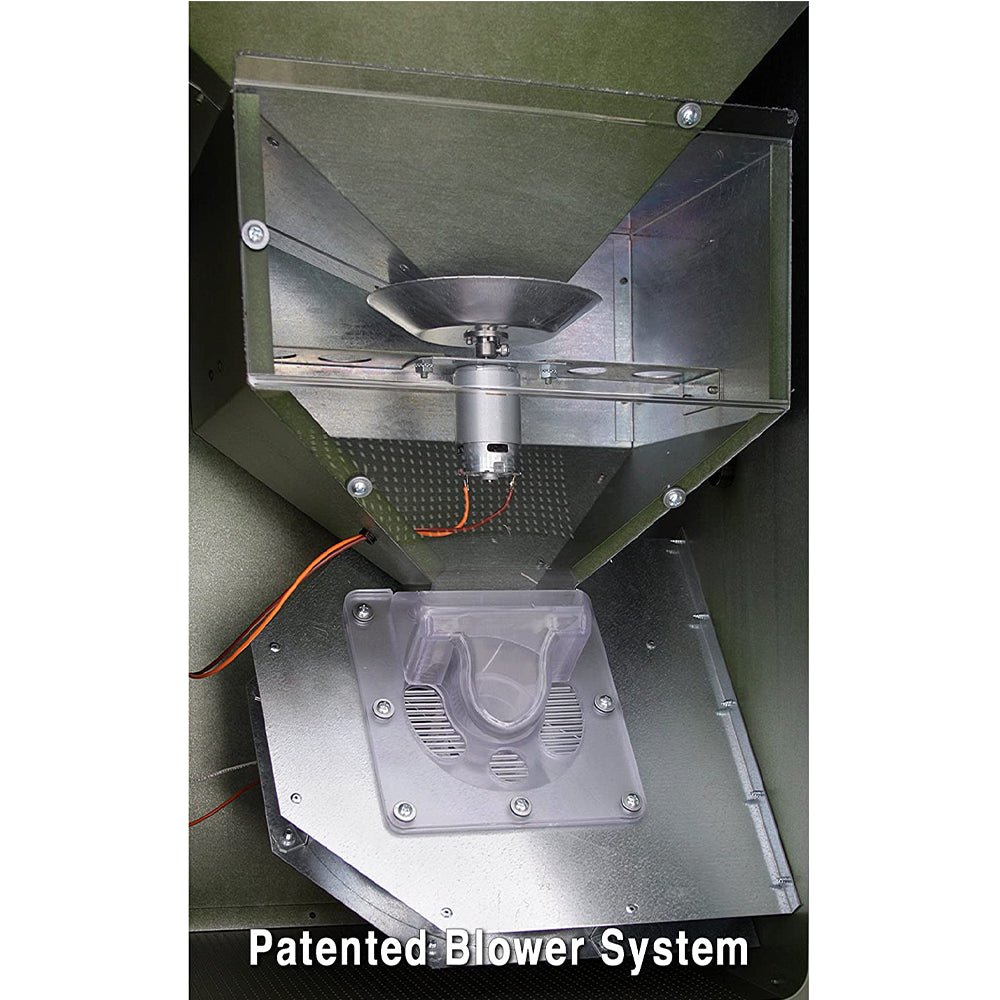 Directional Fish Feeder 70lb-Battery-2W Solar Panel-Bank Legs