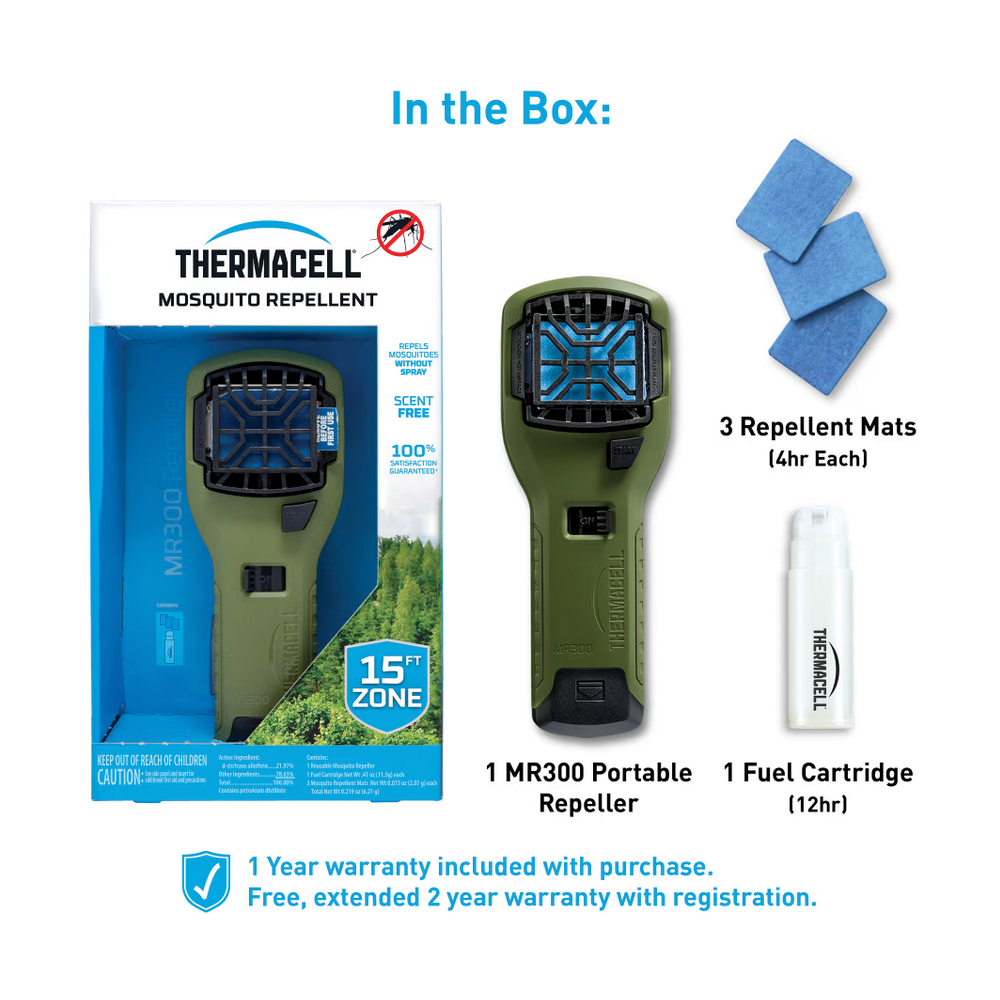 ThermaCELL Mosquito Repellant Kit -GREEN MR 300