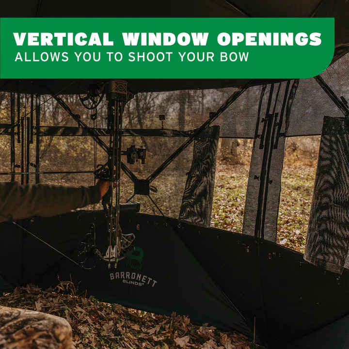 Barronett Hunting Blind - GrandView™ Ground Blind - 104in Wide x 82in Tall