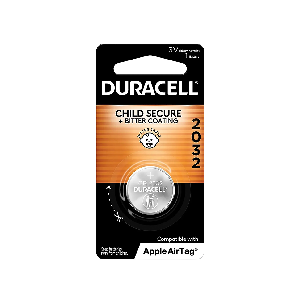 DURACELL  2032 Battery, 3 Volt Lithium, 1 Pack