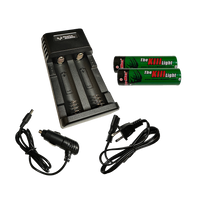 Head Lamp Battery - Charger Upgrade  21700 with 2 Bay Deluxe Charger