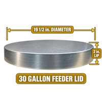 Heavy-Duty Galvanized Steel Barrel Lid | Fits 30, 55 & 85 Gallon Barrels