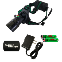 Elusive Wildlife 3 Color Pro Headlamp Kit with Adjustable Beam for Hunting, Hiking and Camping-Dimmable, Zoomable led headlamp with Over 200 Yards Distance High Power headlamps for Hunters