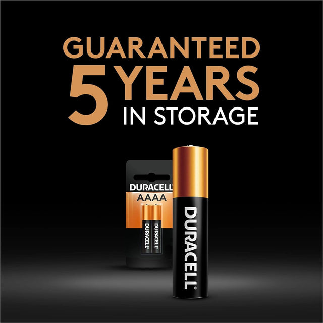 DURACELL AAAA Battery, 2 Pack