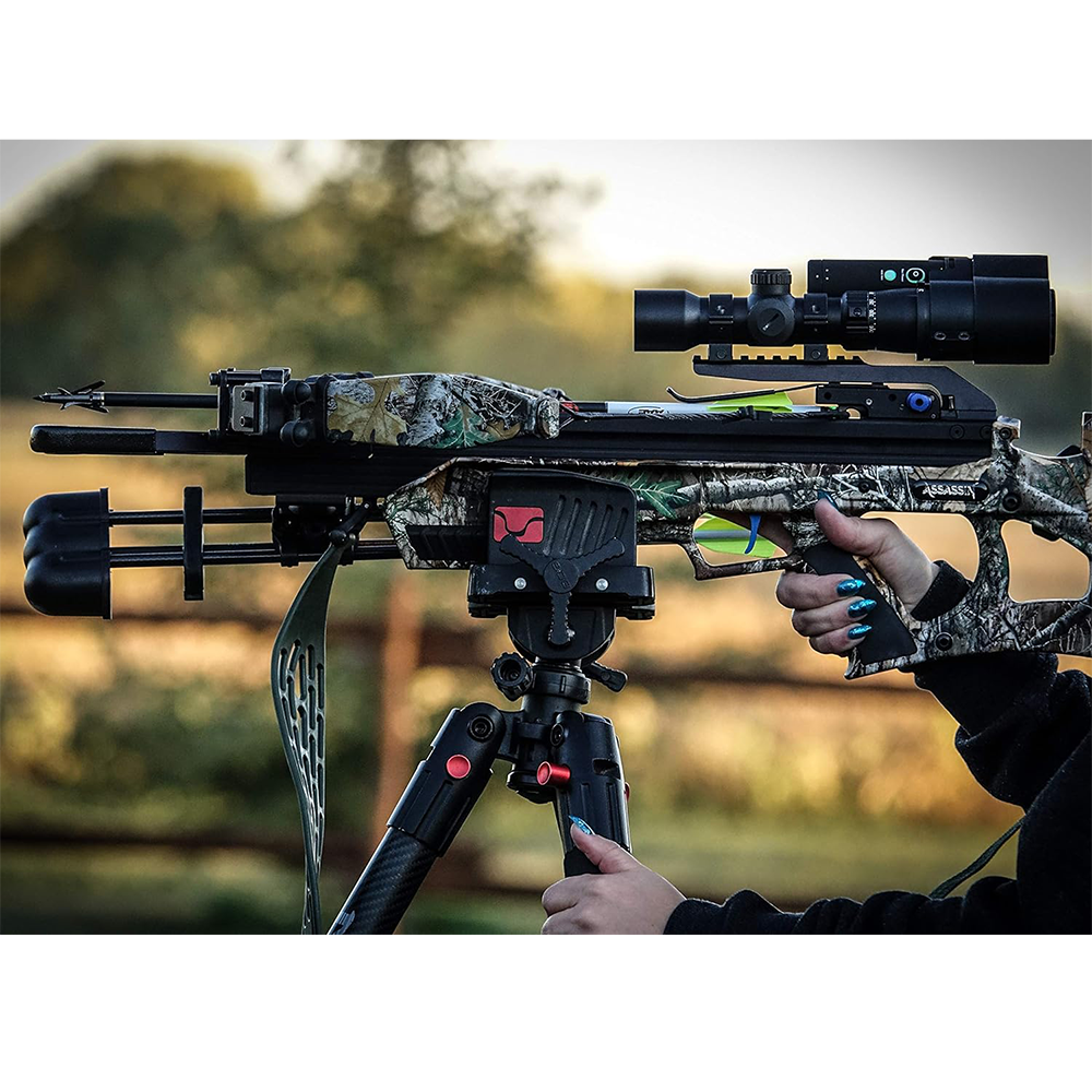 BOG DeathGrip Tripod, Lightweight, Stable Design, Bubble Level, Adjustable Legs, Shooting Rest, and Hands-Free Operation for Hunting, Shooting, and Outdoors