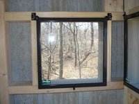 DeerView Blind Window Basic Hinge Glass Window for Deer Blinds and Shooting Houses