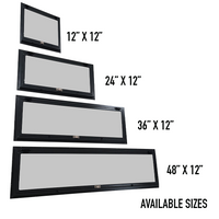 DeerView Blind Window Deluxe Hinge Glass for Deer Blinds and Shooting Houses