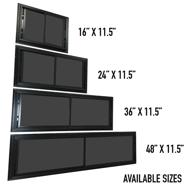 DeerView Blind Window Horizontal Slider Glass Windows for Hunting Blin ...