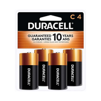 DURACELL Coppertop Battery C Cell Coppertop 4 Pack