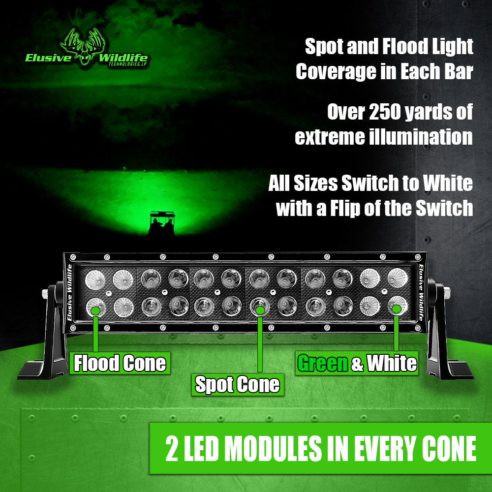 Kill Light Gen 3 Predator Series Blackout LED Light Bar Multi Color with Extreme Distance for UTV, ATV and Vehicles