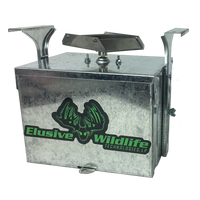 Elusive Wildlife Premium 12 Volt Feeder Control Box with The Timer and Attached Solar Panel