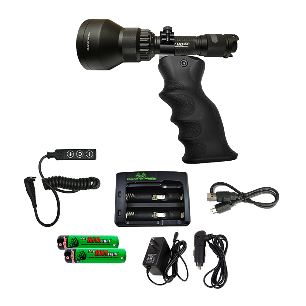 Kill Light HD4 PREDATOR PACK - 4 Color Night Hunting Light Kit for Coyotes and Hog Hunting