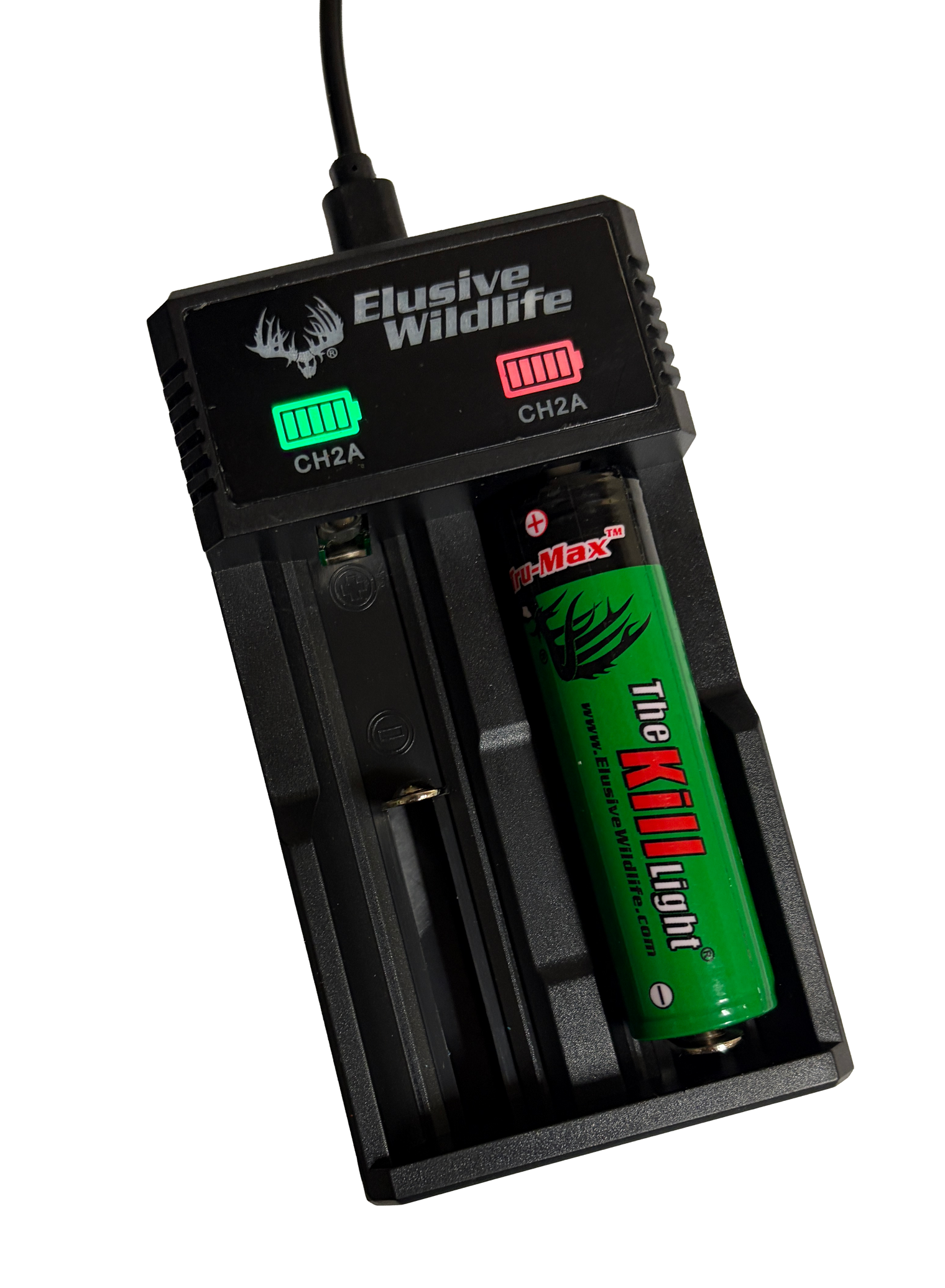 Kill Light Universal Battery Charger Kit with 2600mah Batteries (2 Pack)