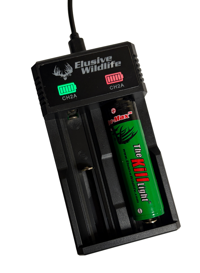Kill Light Universal Battery Charger Kit with 2600mah Batteries (2 Pack)