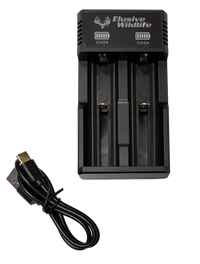 Kill Light Universal Battery Charger Kit with 16340 Batteries-2 Pack