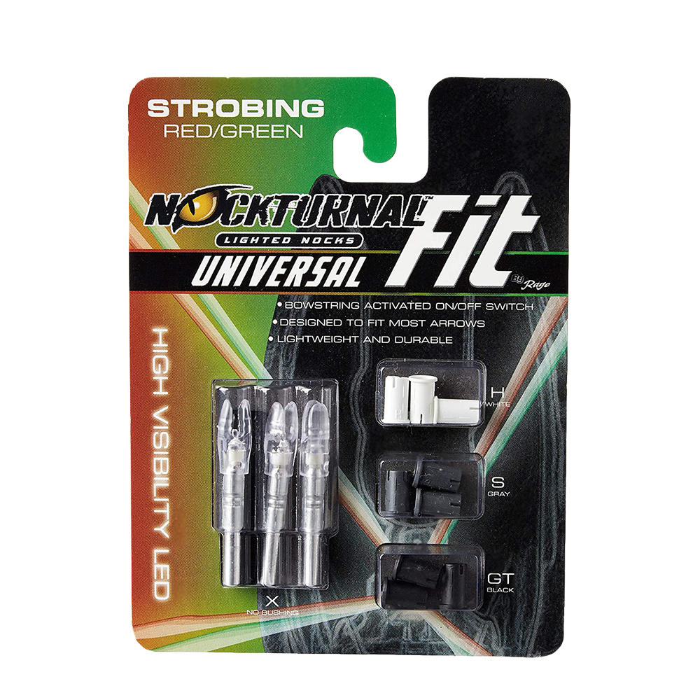 NOCTURNAL Lighted Nocks, 3-Pack Universal Fit