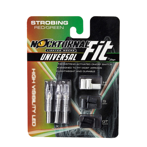 NOCTURNAL Lighted Nocks, 3-Pack Universal Fit – Elusive Wildlife