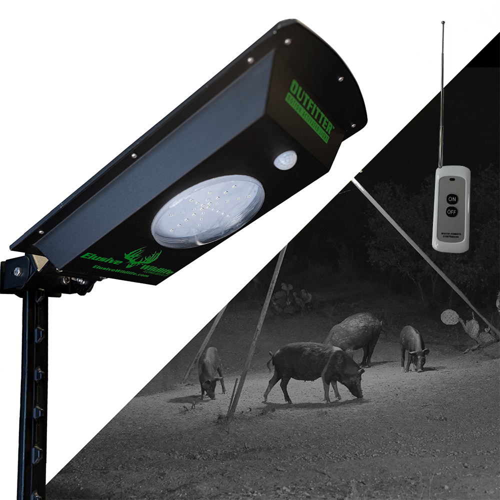 Kill Light OUTFITTER-R Remote Controlled, Solar Powered Motion Activated Feeder Light