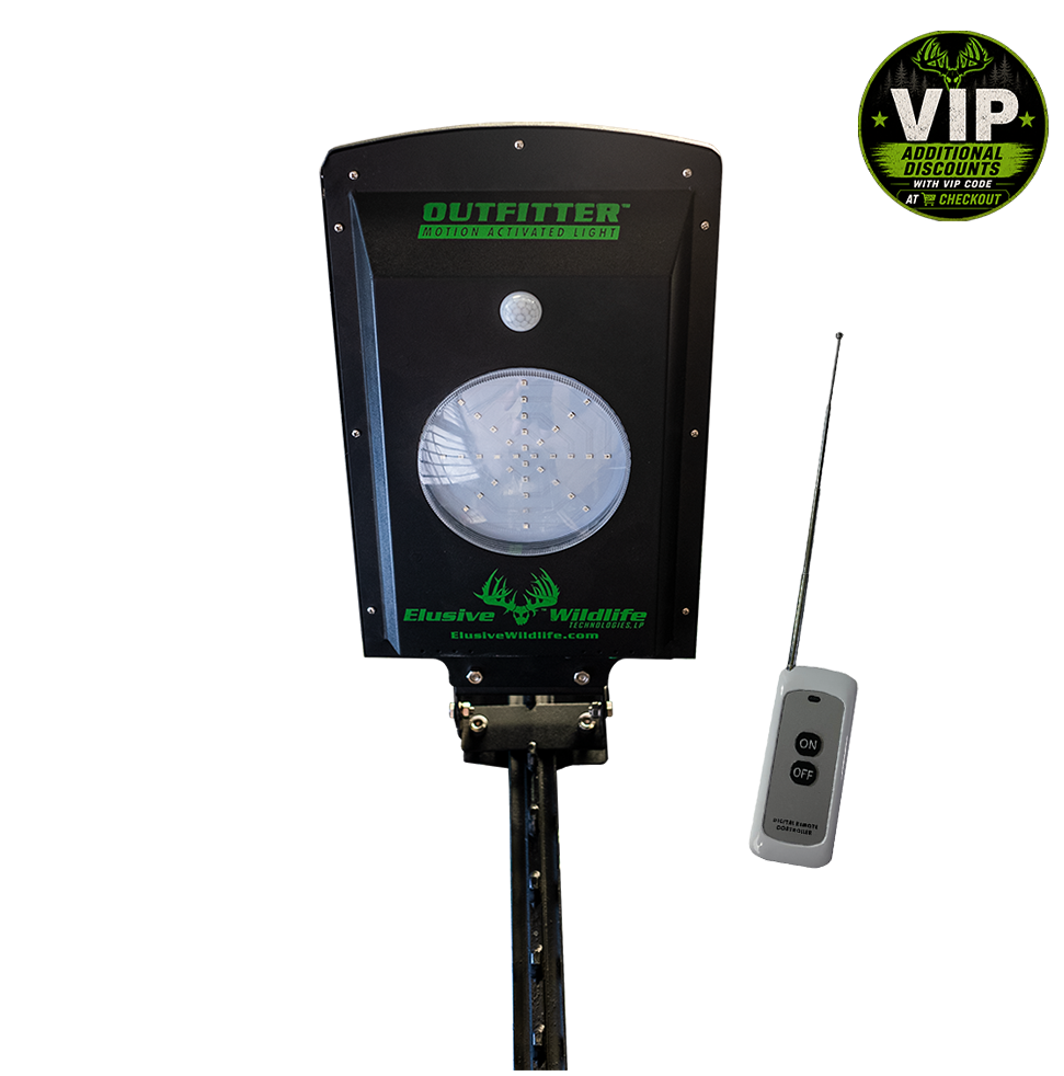 Kill Light OUTFITTER-R Remote Controlled, Solar Powered Motion Activated Feeder Light