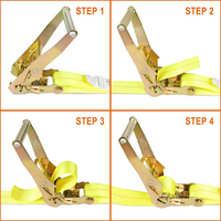 Heavy Duty Ratchet Strap, 1 Pack - 2in. x 27ft,  Working Capacity-3,333 LBS