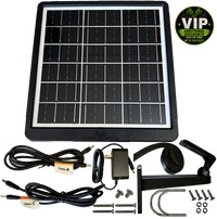 Elusive Wildlife REAKTOR XL Solar Power Pack – 26,000mAh Rechargeable Battery (6V/12V), 10.2 amp Panel for Feeder Lights & Trail Cameras