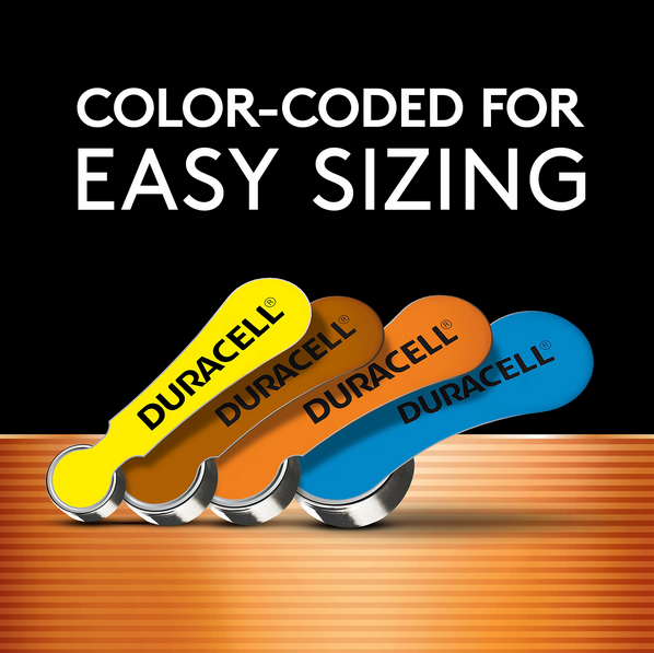 DURACELL 312B Battery, Hearing Aid Battery, 8 Pack