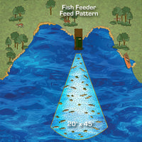 Directional Fish Feeder 70lb-Battery-2W Solar Panel-Bank Legs