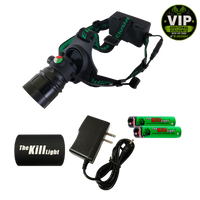 Elusive Wildlife 3 Color Pro Headlamp Kit with Adjustable Beam for Hunting, Hiking and Camping-Dimmable, Zoomable led headlamp with Over 200 Yards Distance High Power headlamps for Hunters