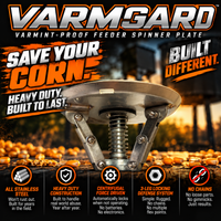 VARMGARD™ Varmint-Proof Stainless Steel Feeder Spinner Plate