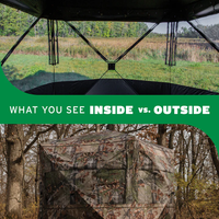 Barronett Hunting Blind - GrandView™ Ground Blind - 104in Wide x 82in Tall